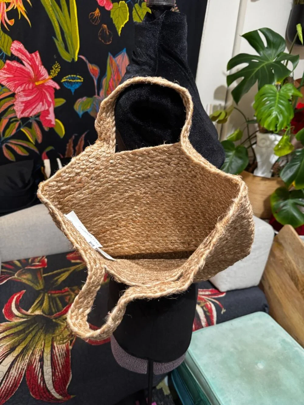 Ikea Tolkning Jute Natural Fibers Basket Tote, 705.126.48
